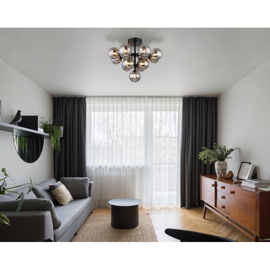 Globo - Припотолочная люстра 13xG9/5W/230V диаметр 56 см черный