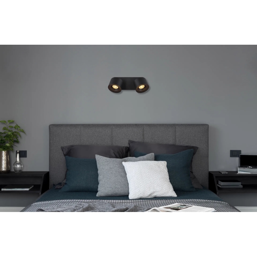 Globo - Світлодіодний точковий світильник 2xLED/6W/230V чорний