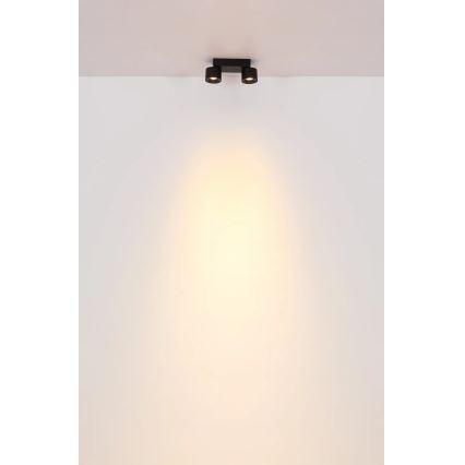 Globo - Світлодіодний точковий світильник 2xLED/6W/230V чорний