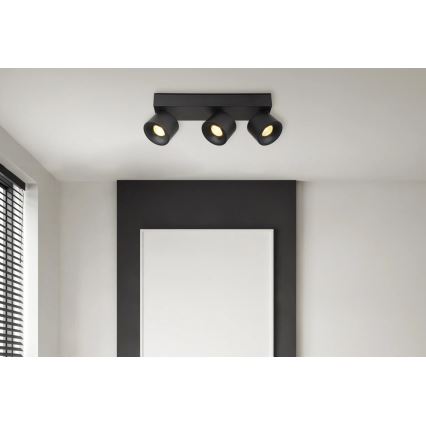 Globo - Светодиодный точечный светильник 3xLED/6W/230V черный