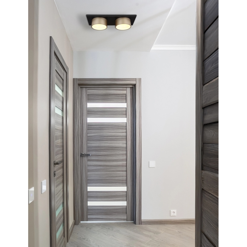 Globo - LED стельовий світильник LED/24W/230V 3000K 46x20 cm бежевий