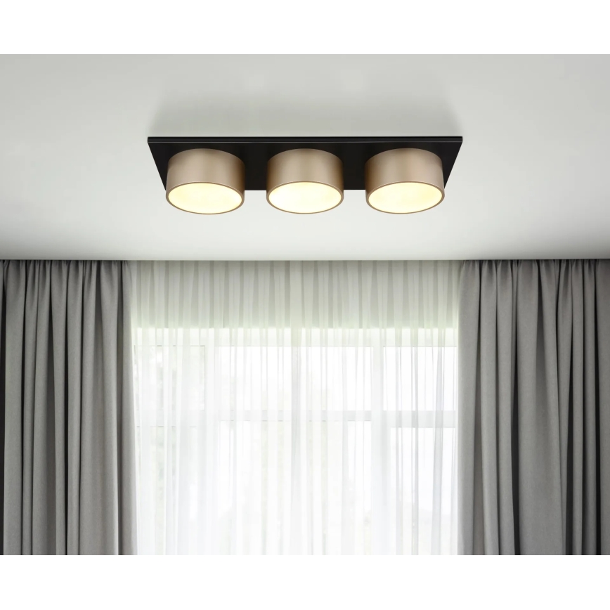 Globo - LED стельовий світильник LED/24W/230V 3000K 58x20 cm бежевий