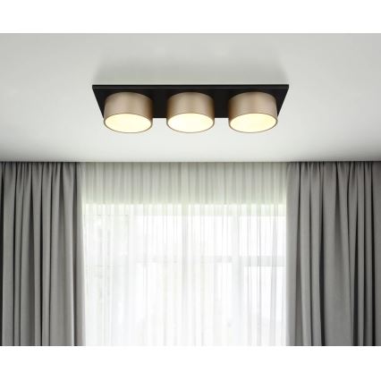 Globo - LED стельовий світильник LED/24 Вт/230 В 3000 К 58x20 см латунь