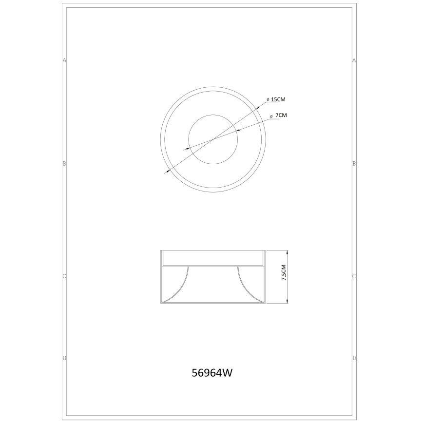 Globo - светодиодный потолочный светильник LED/12W/230V 3000K, Ø 15 см, белый