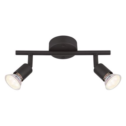 Globo - Світлодіодний точковий світильник 2xGU10/3W/230V чорний