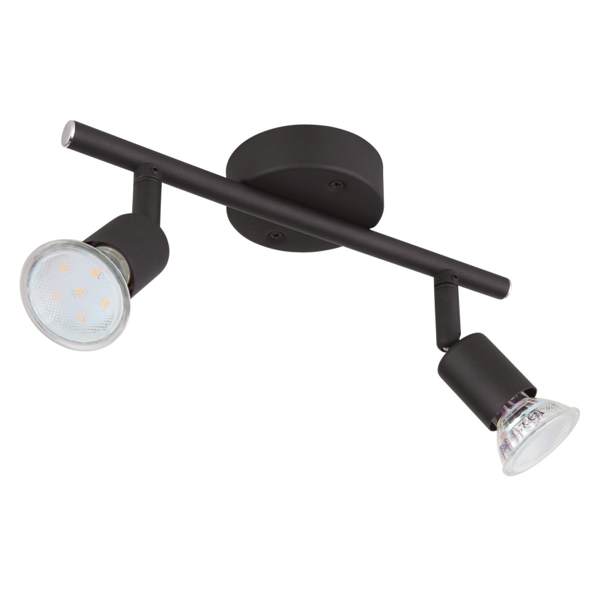 Globo - Світлодіодний точковий світильник 2xGU10/3W/230V чорний