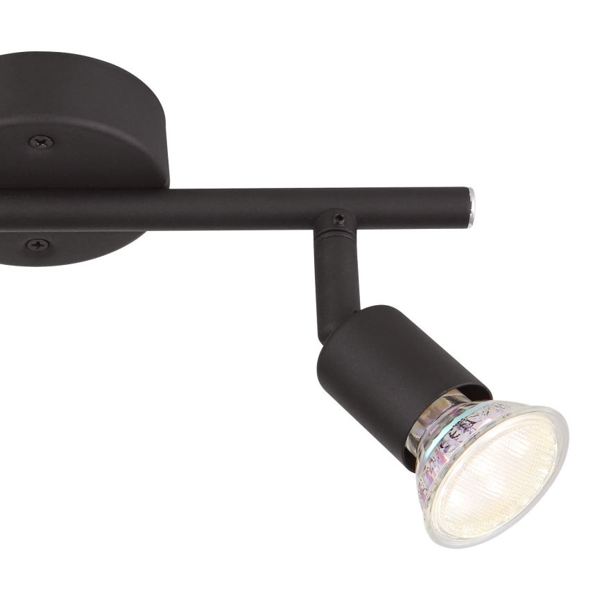 Globo - Світлодіодний точковий світильник 2xGU10/3W/230V чорний