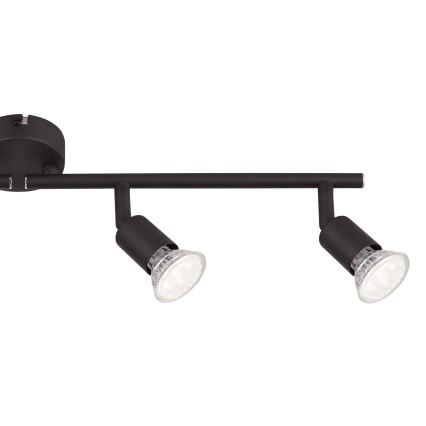 Globo - Світлодіодний точковий світильник 4xGU10/3W/230V чорний