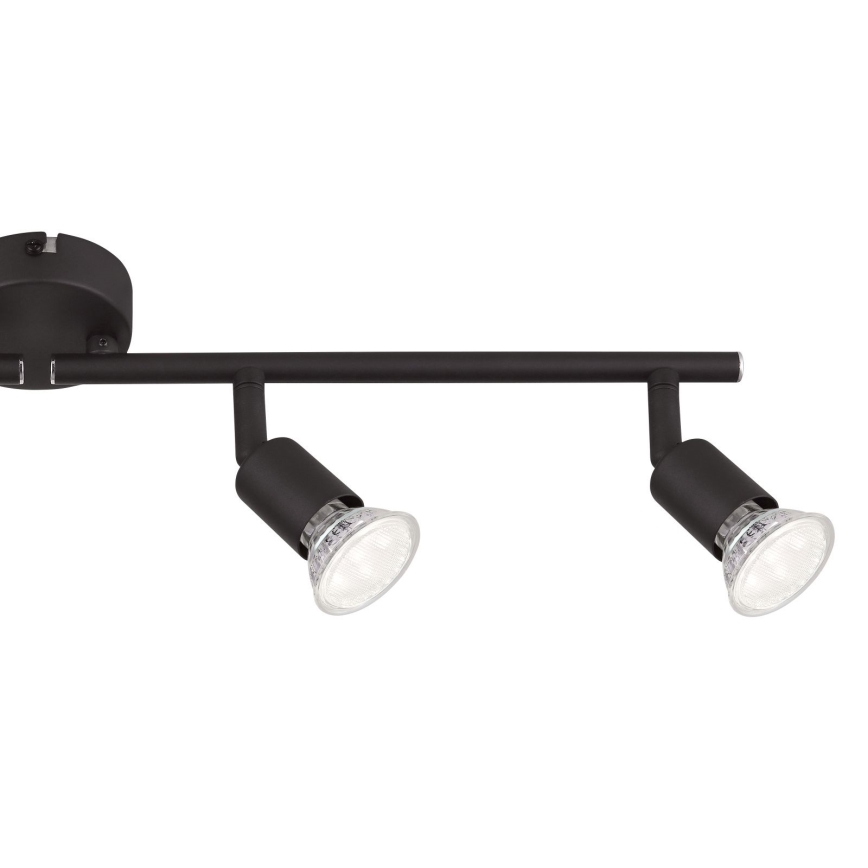 Globo - Світлодіодний точковий світильник 4xGU10/3W/230V чорний