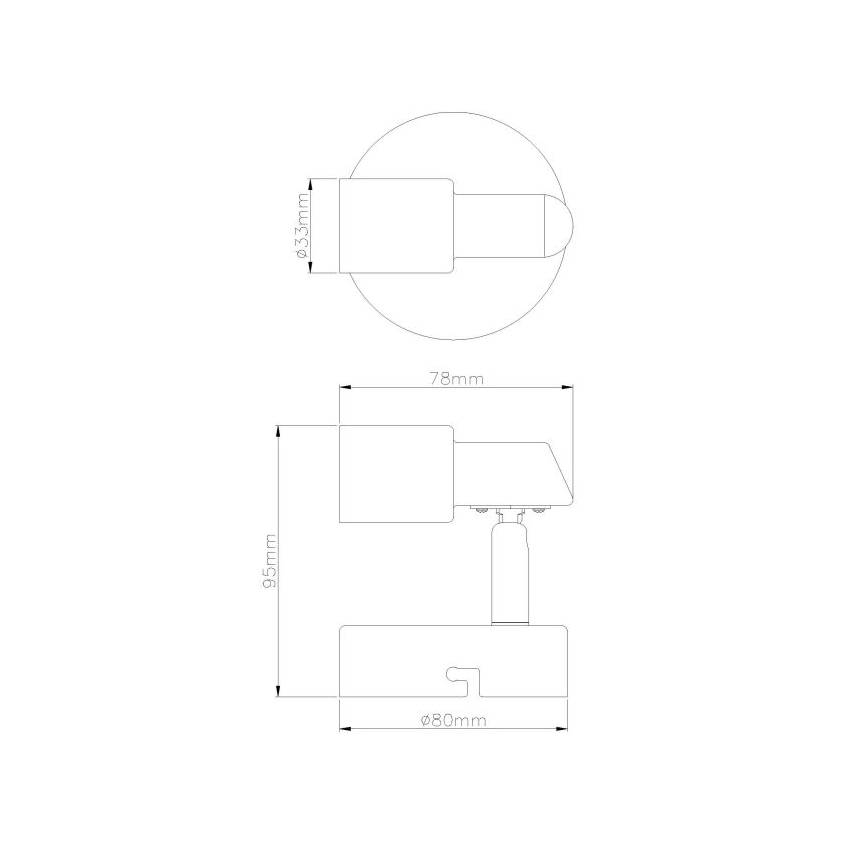 Globo - Светодиодный настенный точечный светильник 1xGU10/3W/230V
