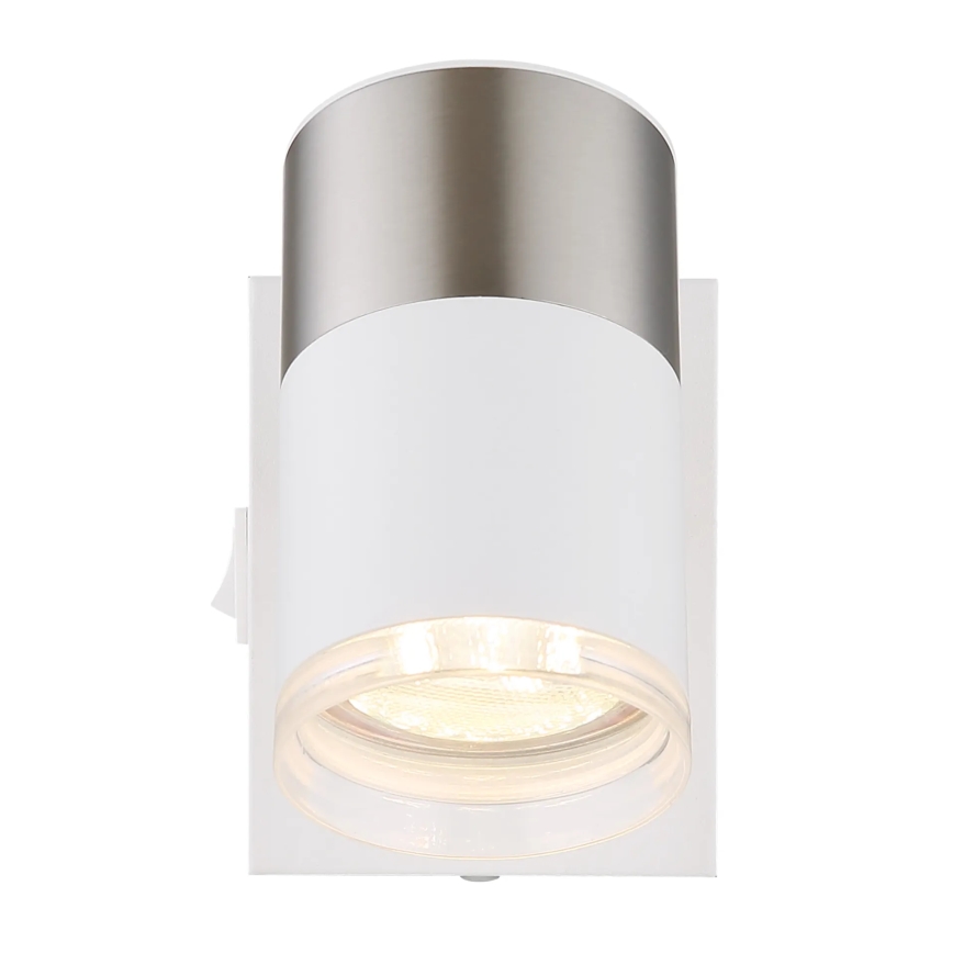 Globo - Настінний точковий світильник 1xGU10/25W/230V білий/матовий хром