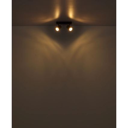 Globo - Точечный светильник 2xGU10/25W/230V белый/матовый хром