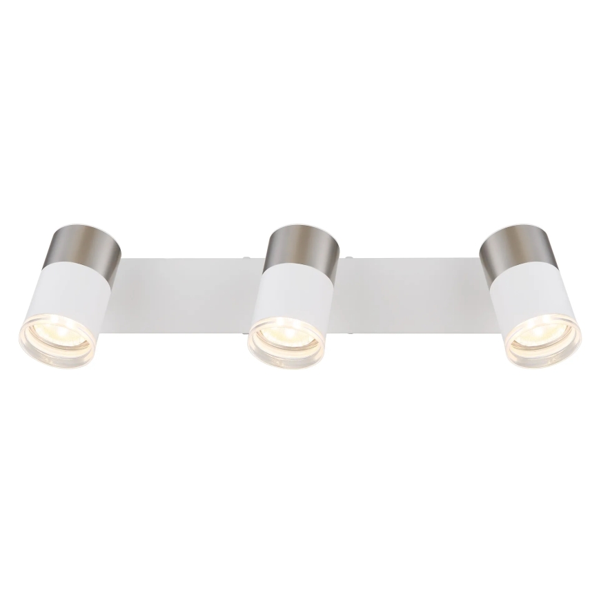 Globo - Точечный светильник 3xGU10/25W/230V белый/матовый хром