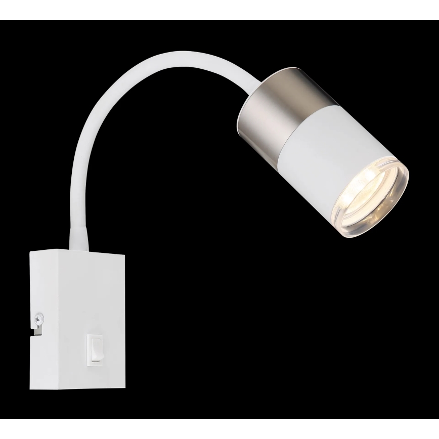 Globo - Настінний точковий світильник 1xGU10/25W/230V білий/матовий хром