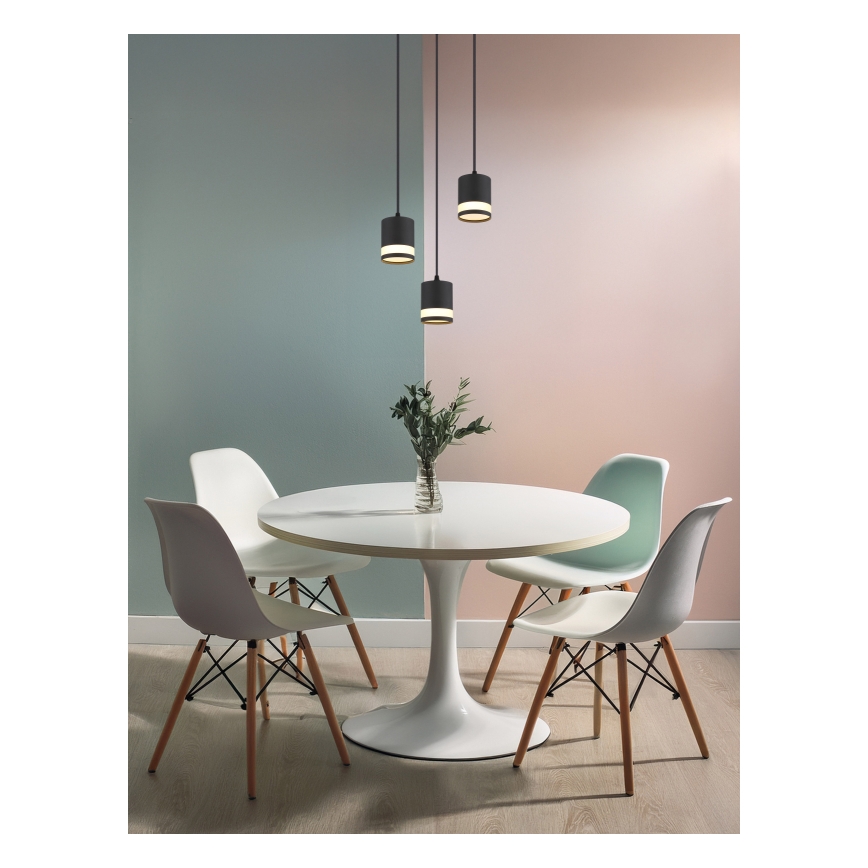Globo - Светодиодная подвесная люстра 3xGX53/7W/230V 3000K черный