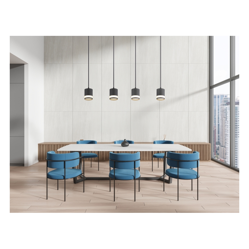Globo - Светодиодная подвесная люстра 4xGX53/7W/230V 3000K черный