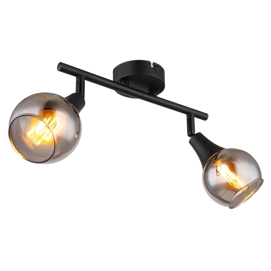 Globo - Точковий світильник 2xE14/40W/230V чорний