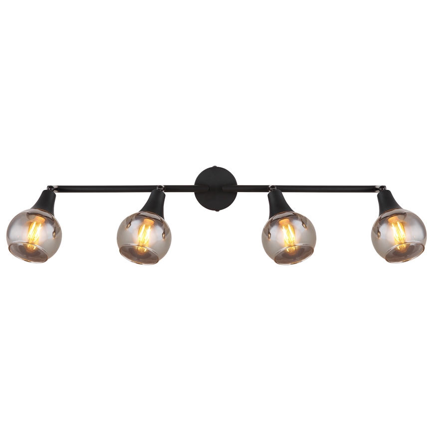 Globo - Точечный светильник 4xE14/40W/230V черный
