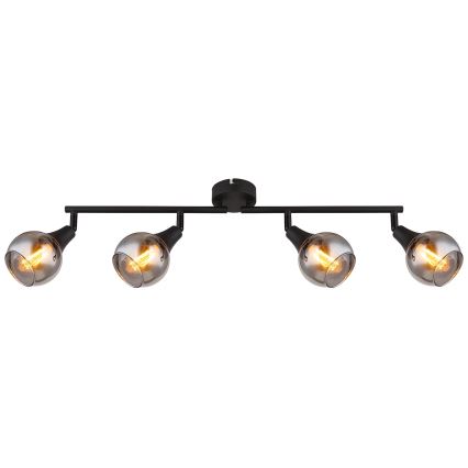Globo - Точечный светильник 4xE14/40W/230V черный