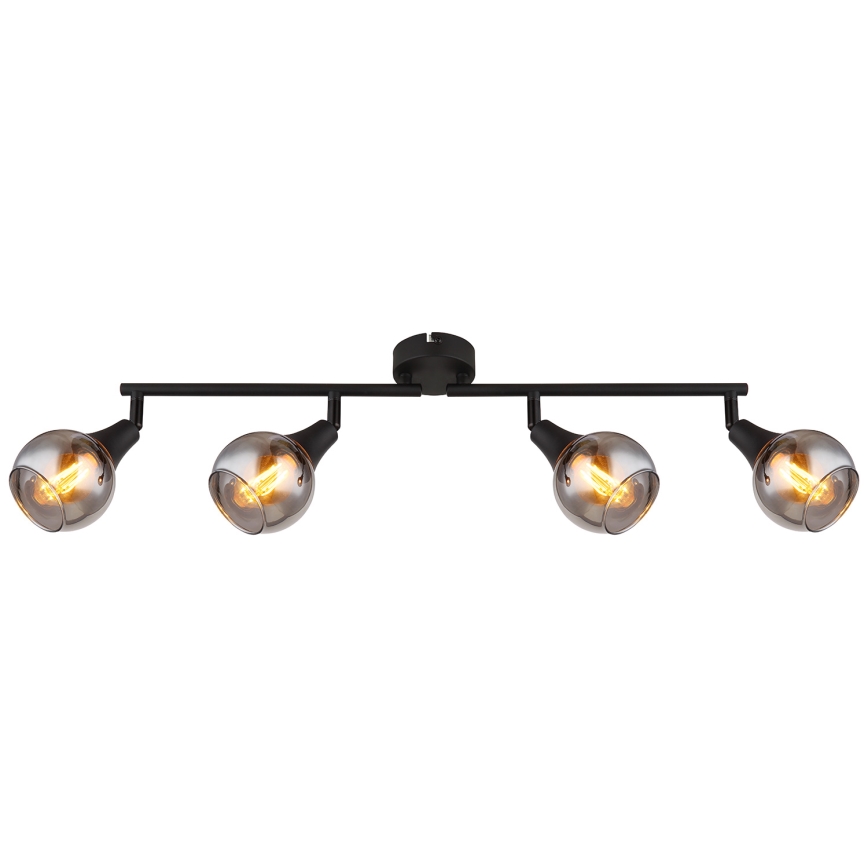 Globo - Точечный светильник 4xE14/40W/230V черный