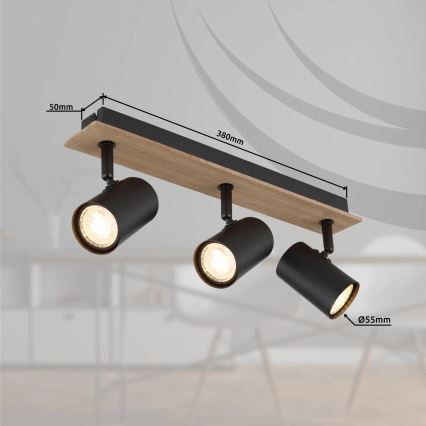 Globo - Точечный светильник 3xGU10/35W/230V