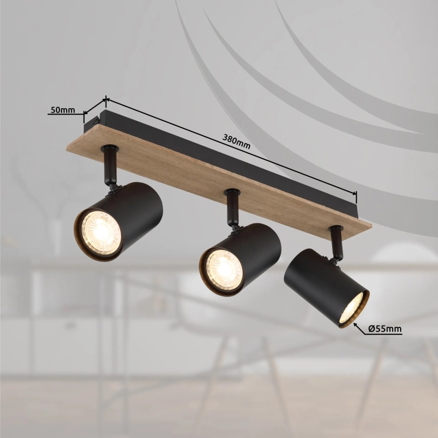 Globo - Точечный светильник 3xGU10/35W/230V