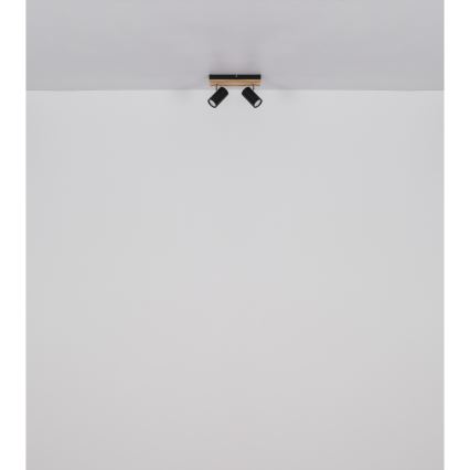Globo - Точечный светильник 2xGU10/25W/230V черный