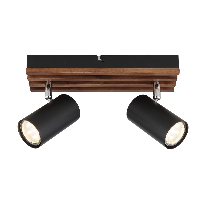 Globo - Точковий світильник 2xGU10/25W/230V чорний