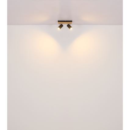 Globo - Точковий світильник 2xGU10/25W/230V чорний