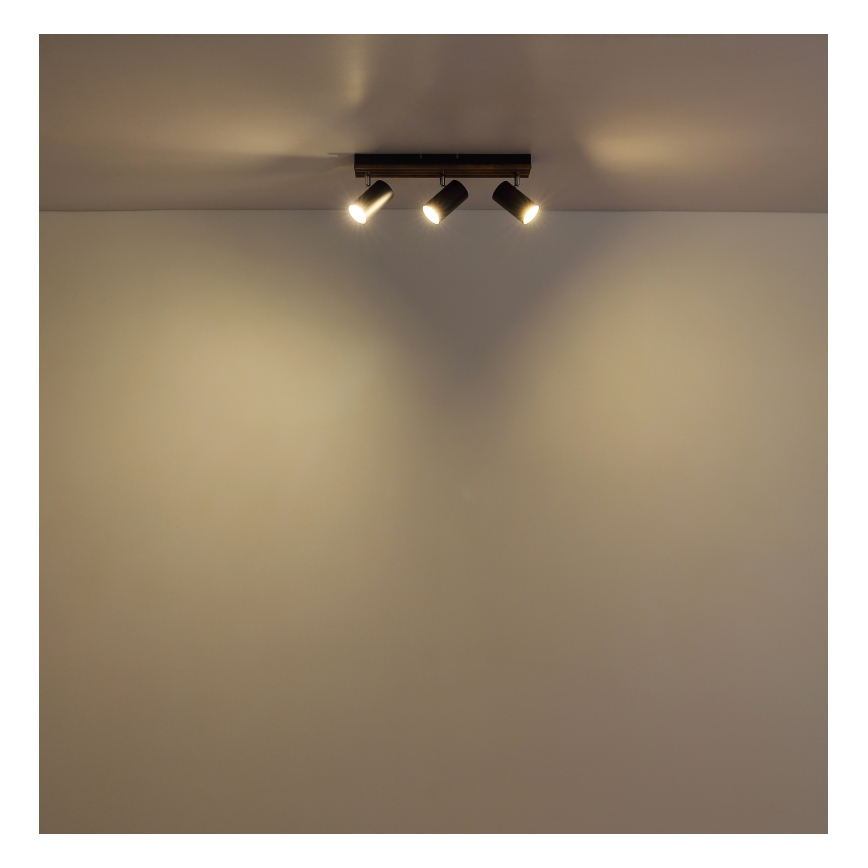 Globo - Точковий світильник 3xGU10/25W/230V чорний