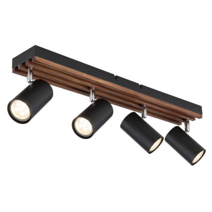 Globo - Точечный светильник 4xGU10/25W/230V черный