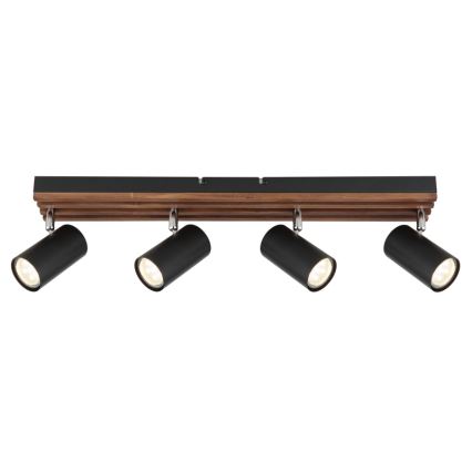 Globo - Точечный светильник 4xGU10/25W/230V черный