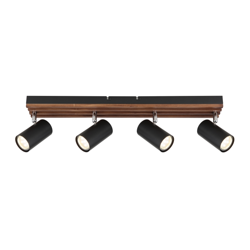 Globo - Точечный светильник 4xGU10/25W/230V черный