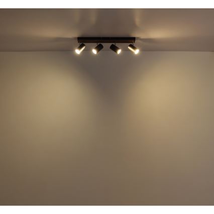 Globo - Точечный светильник 4xGU10/25W/230V черный