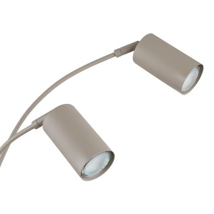 Глобо - Підлогова лампа 5хГУ10/35 Вт/230 В бежева