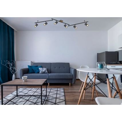 Globo - Точечный светильник 6xGU10/35W/230V антрацит