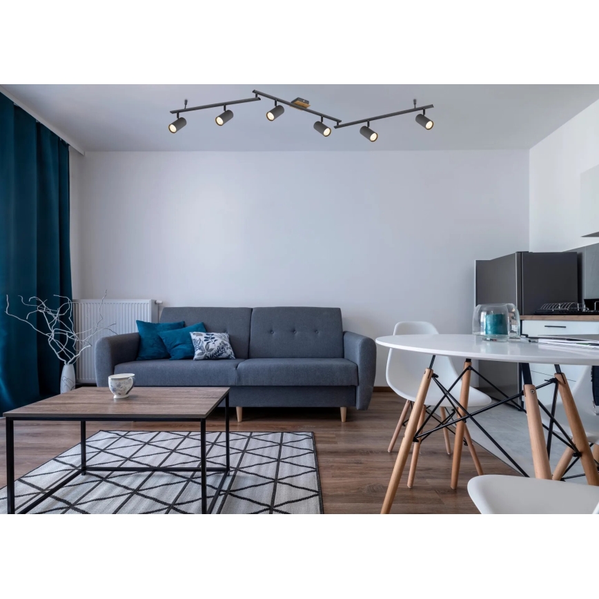 Globo - Точковий світильник 6xGU10/35W/230V антрацит