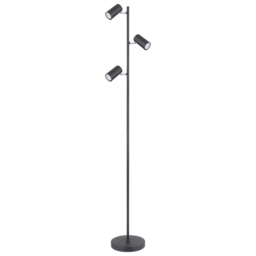 Globo - Торшер 3xGU10/5W/230V чорний