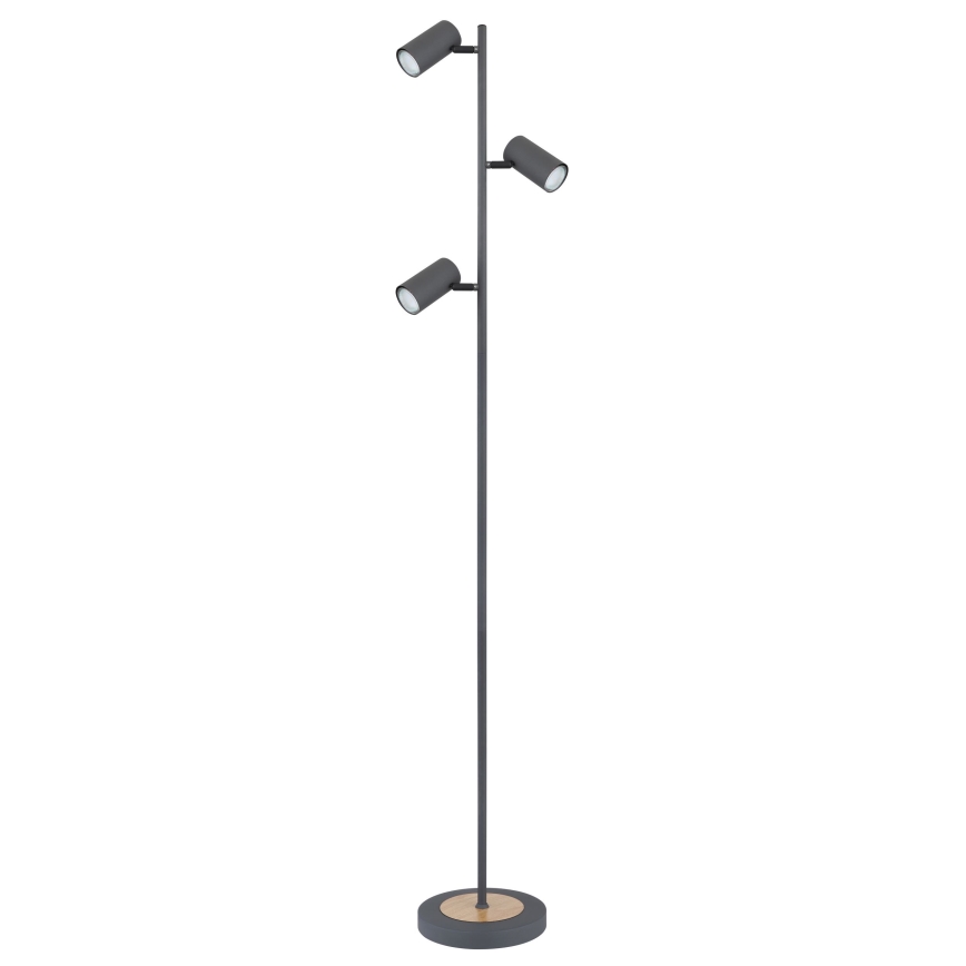 Globo - Торшер 3xGU10/5W/230V серый