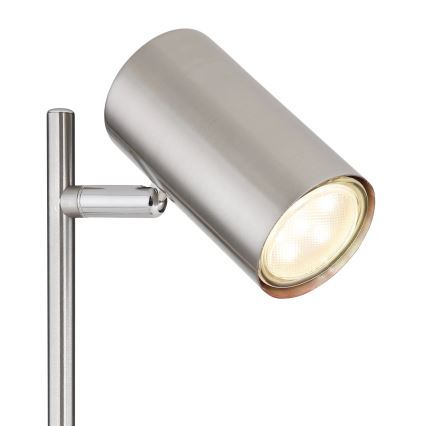 Globo - Настольная лампа 1xGU10/5W/230V матовый хром