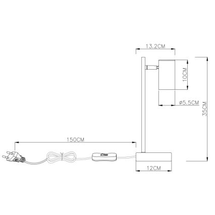 Globo - Настільна лампа 1xGU10/5W/230V