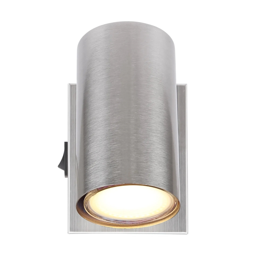 Globo - Настінний точковий світильник 1xGU10/25W/230V матовий хром