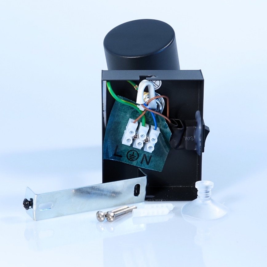 Globo - Настенный точечный светильник 1xGU10/25W/230V черный