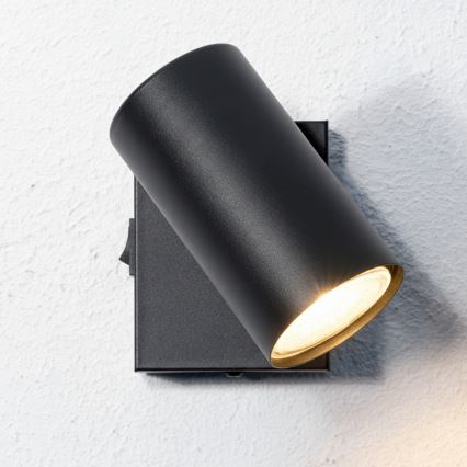 Globo - Настінний точковий світильник 1xGU10/25W/230V чорний