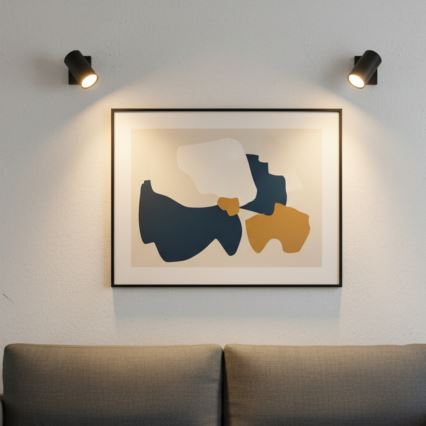 Globo - Настінний точковий світильник 1xGU10/25W/230V чорний