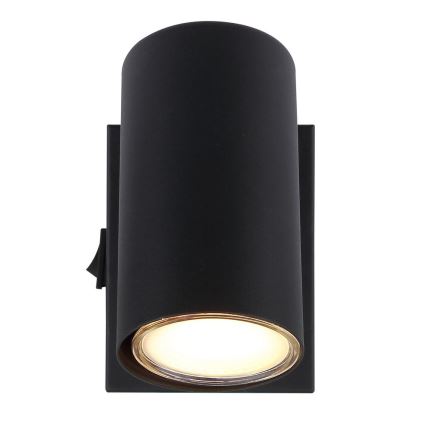 Globo - Настінний точковий світильник 1xGU10/25W/230V чорний