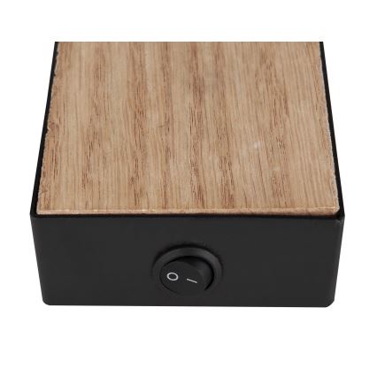 Globo - Настенный точечный светильник 1xGU10/35W/230V черная/коричневая