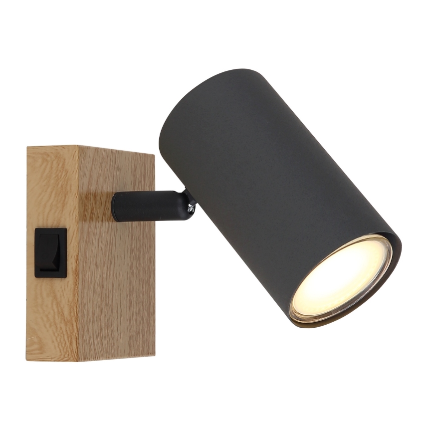 Globo - Настінний точковий світильник 1xGU10/25W/230V сірий/коричневий