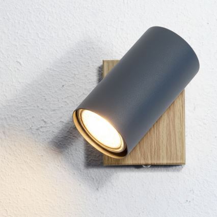 Globo - Настінний точковий світильник 1xGU10/25W/230V сірий/коричневий