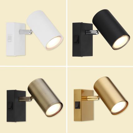 Globo - Настінний точковий світильник 1xGU10/25W/230V сірий/коричневий